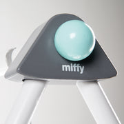 Portique d'éveil de bébé "miffy®" – arc pour bébé, éléments de jeu réglables en hauteur avec anneau de dentition