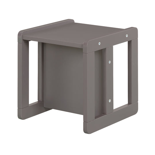 Ensemble de chaises pour enfants 3en1 - Tabouret réversible + table - Transformable - Anthracite
