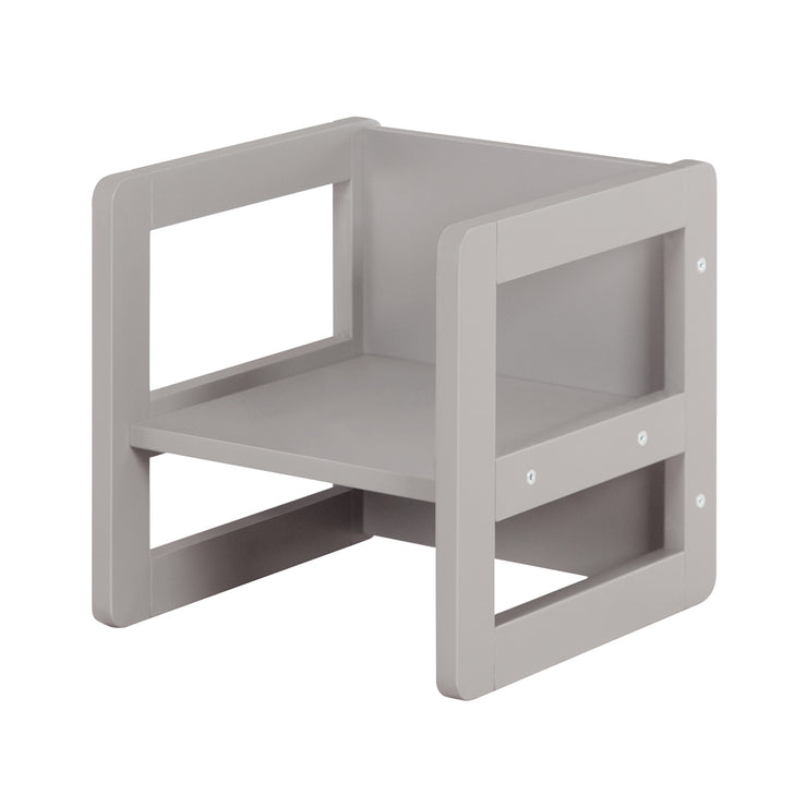 Ensemble de sièges pour enfants 3in1- Tabouret & table réversible - Gris