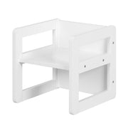 Ensemble de sièges pour enfants 3in1- Tabouret & table réversible - Blanc