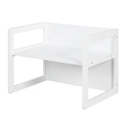 Grupo de asientos 3en1- Taburete y mesa reversibles - Blanco