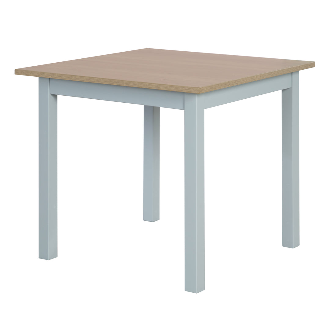 Ensemble de sièges 'Woody' - 2 chaises + table - Taupe laqué - Décor bois