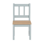 Groupe de sièges pour enfants 'Woody' - 2 chaises et 1 table - Taupe peint - décor en bois