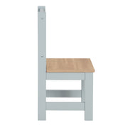Groupe de sièges pour enfants 'Woody' - 2 chaises et 1 table - Taupe peint - décor en bois