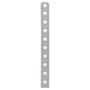 Messlatte 'Little Stars' mit Sterne Motiv, Skala bis 160 cm, Messleiste aus Holz, grau