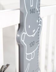 Vara de medir 'miffy®', impresa, escala de 70 cm a 150 cm para niños, blanco / gris