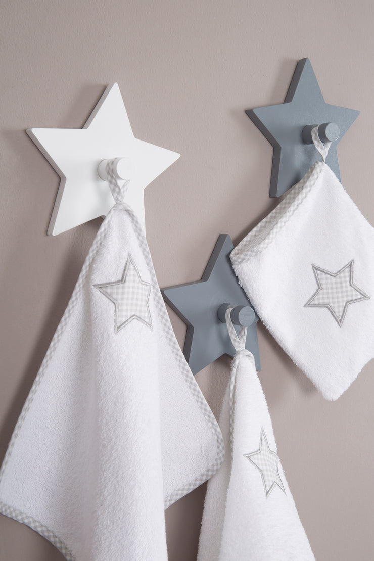 Wandhaken 'Little Stars' mit Sterne Motiv, Wandgarderobe & Deko für Baby- & Kinderzimmer