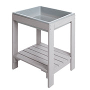 Outdoor+ Spieltisch 'Tiny', wetterfester Massivholz, Sand- & Matschtisch, grau lasiert