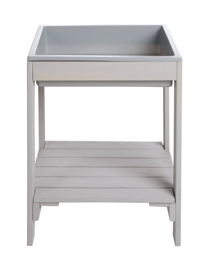 Outdoor+ Spieltisch 'Tiny', wetterfester Massivholz, Sand- & Matschtisch, grau lasiert