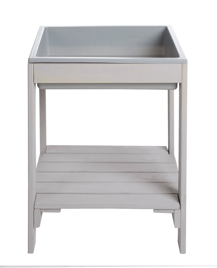 Outdoor+ table de jeu "Tiny", résistant aux intempéries, sable et table d’extérieur, gris lasuré