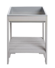 Outdoor+ Spieltisch 'Tiny', wetterfester Massivholz, Sand- & Matschtisch, grau lasiert