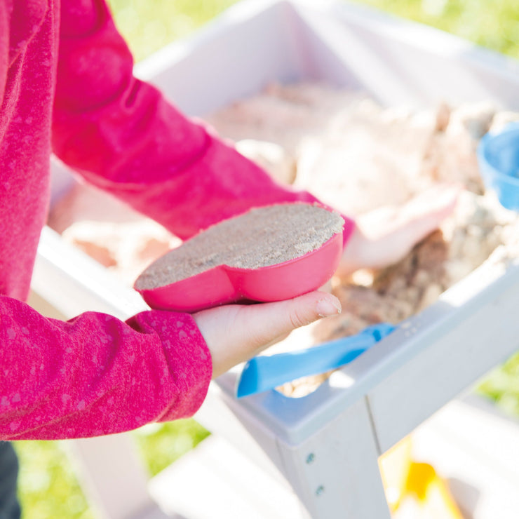 Outdoor+ Spieltisch 'Tiny', wetterfester Massivholz, Sand- & Matschtisch, grau lasiert