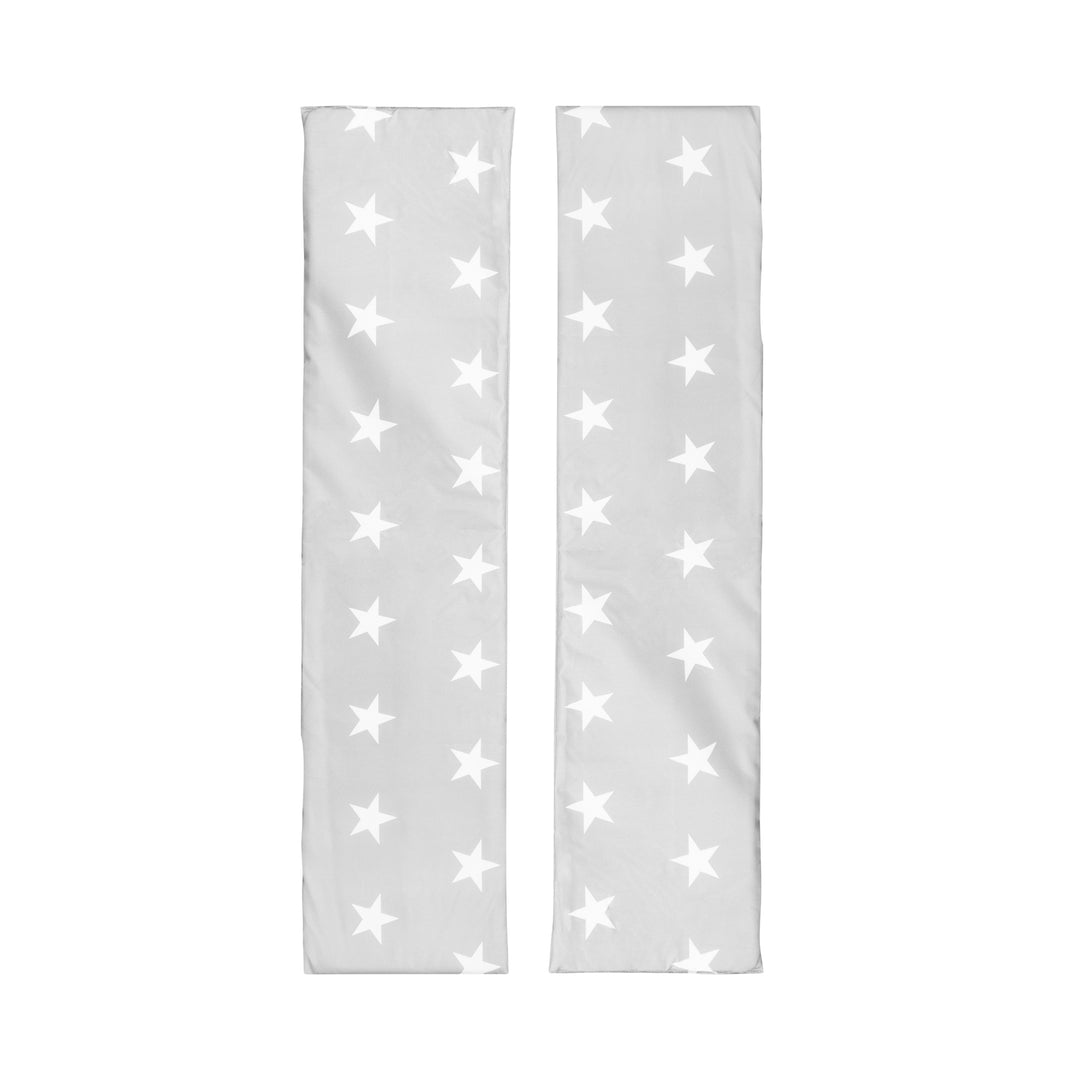 Conjunto de asientos Outdoor+ 1 mesa, 2 bancos, sombrilla y cojines 'Little Stars' - Gris
