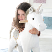 Licorne à bascule Starly blanche H60 cm / L 70 cm