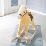 Rocking horse, with Santa hat & scarf, padded, saddle, sound, 63 x 31 x 73 cm, from 24 months