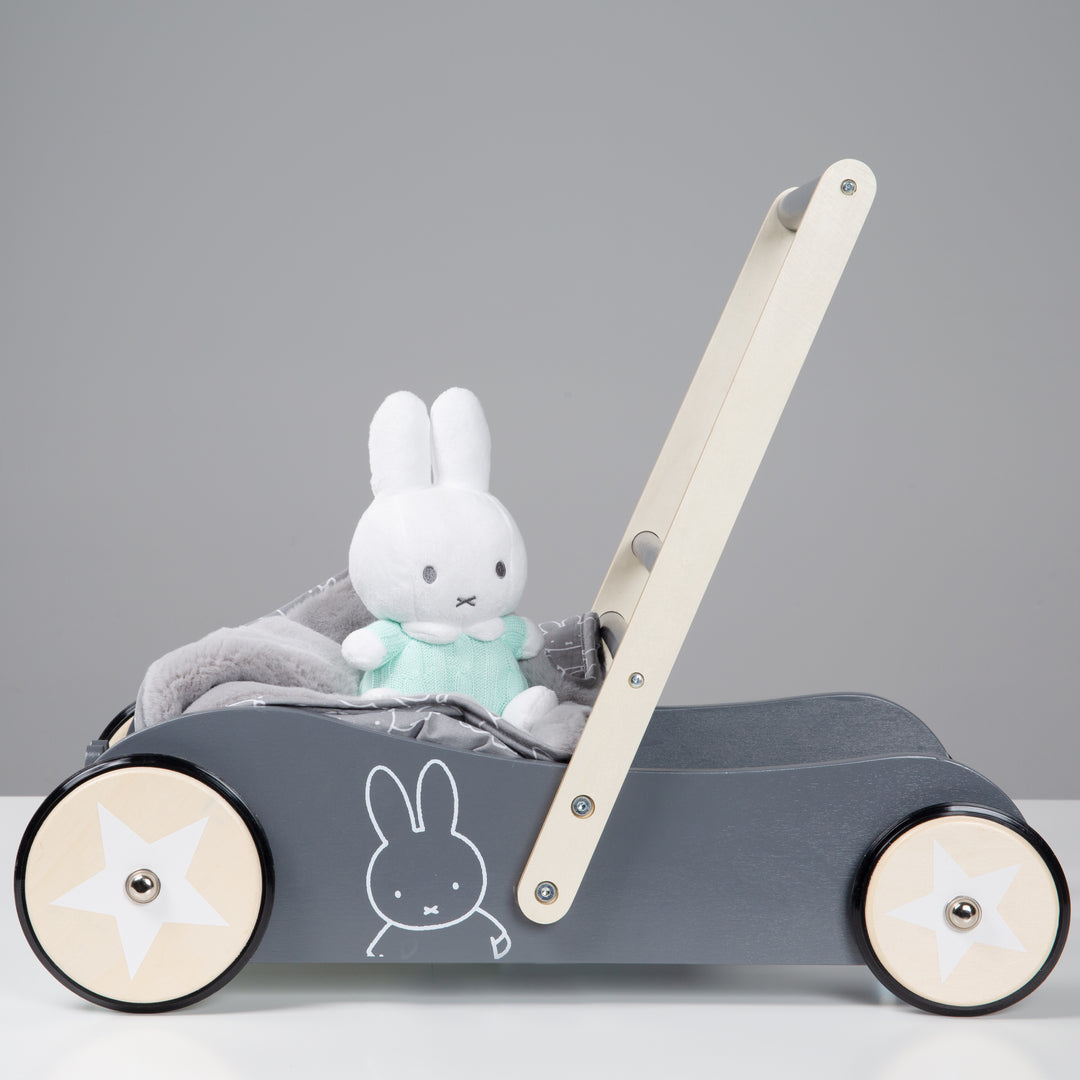 Chariot pour enfant 'miffy®', avec frein, utilisable comme poussette pour poupée