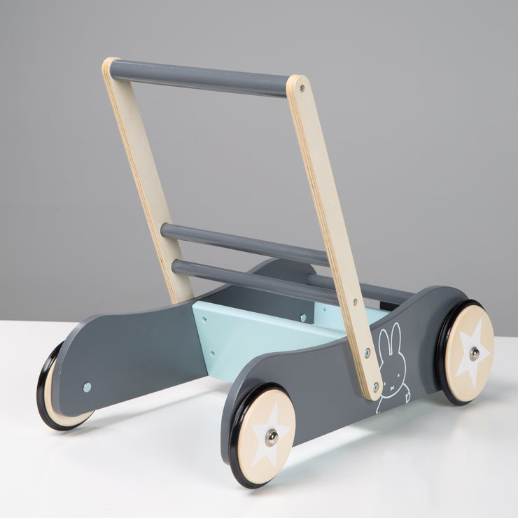 Push walker 'miffy®', with brake, can be used as a doll's car