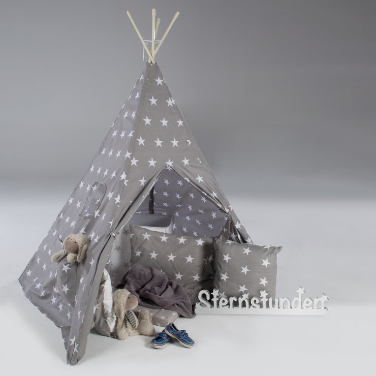 Play tent 'Little Stars', floor mat & carrier bag, wigwam for children's rooms & outdoors