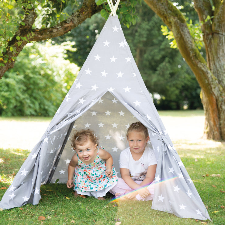 Tente de jeu "Little Stars", incl. sac de transport, wigwam pour chambre d'enfant et l'extérieur