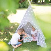 Play tent 'Little Stars', floor mat & carrier bag, wigwam for children's rooms & outdoors