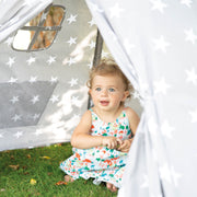 Juega tienda 'Little Stars', floor pad y bolso, Wigwam para guardería y al aire libre