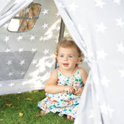 Spielzelt 'Little Stars', Bodenunterlage & Tragetasche, Wigwam für Kinderzimmer & Outdoor