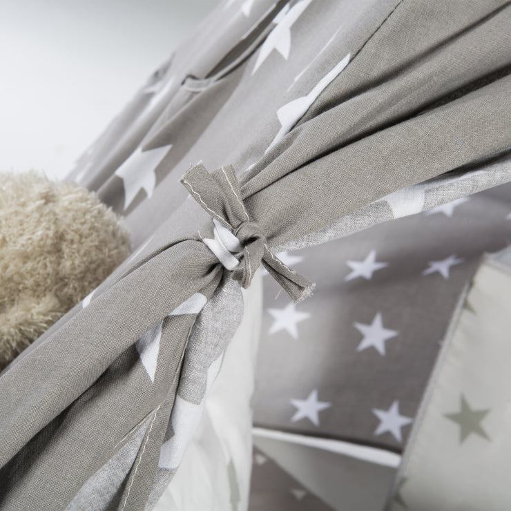 Jouez à la tente «petites étoiles», tampon de sol et sac de transport, wigwam pour la chambre pour enfants et extérieur