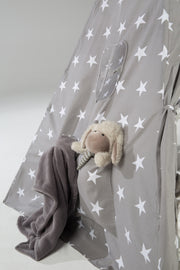 Jouez à la tente «petites étoiles», tampon de sol et sac de transport, wigwam pour la chambre pour enfants et extérieur