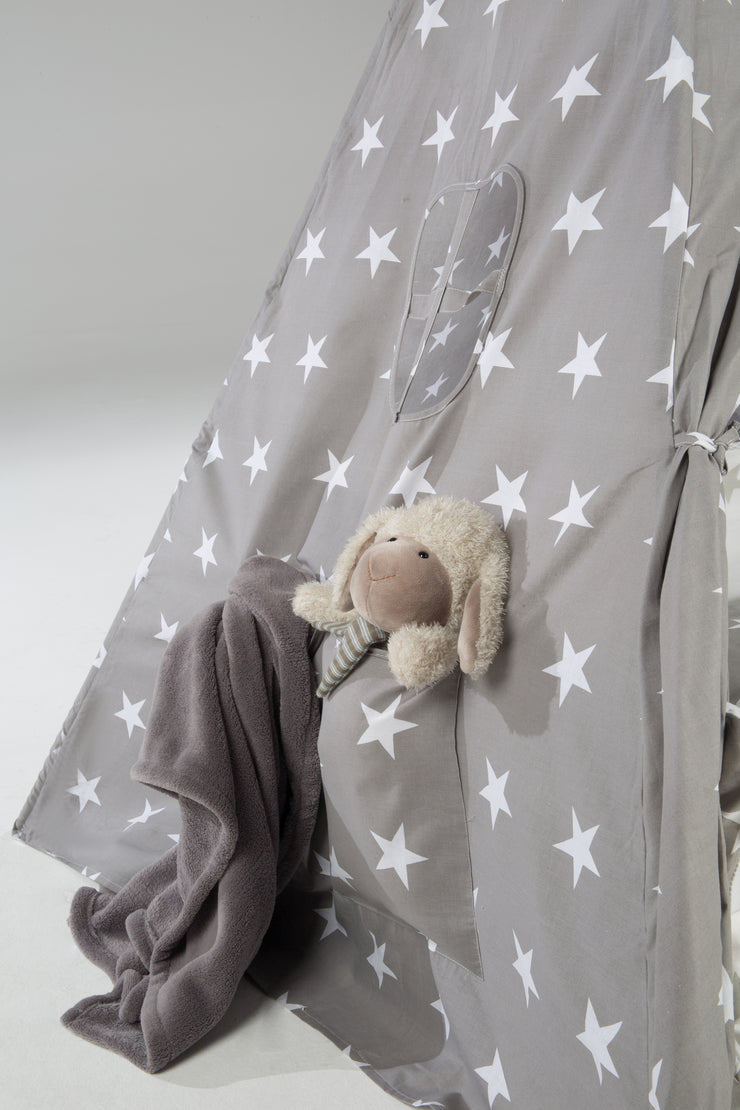 Jouez à la tente «petites étoiles», tampon de sol et sac de transport, wigwam pour la chambre pour enfants et extérieur
