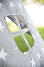 Jouez à la tente «petites étoiles», tampon de sol et sac de transport, wigwam pour la chambre pour enfants et extérieur
