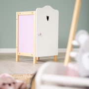 Doll Wardrobe 'Scarlett', pour rangeant des vêtements et accessoires de poupée, peint blanc