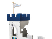 Knight's castle '3 in 1', wooden castle set, 2 castles can be plugged into a large fort