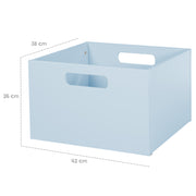 Caja de almacenamiento para la habitación de los niños, espacio de almacenamiento para los juguetes, decoración, azul marino
