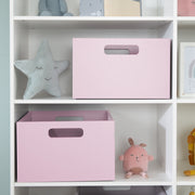 Boîte de rangement pour les chambres pour enfants, espace de stockage pour les jouets, décoration, rose
