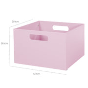 Boîte de rangement pour la chambre d'enfant, espace de rangement pour les jouets, la décoration, rose