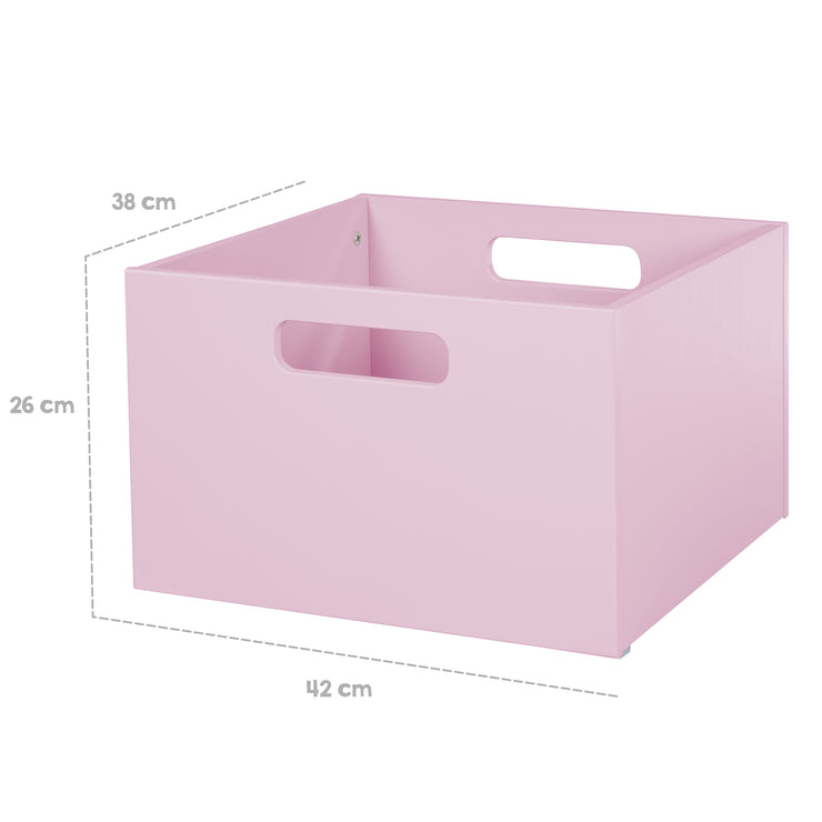 Caja de almacenamiento para la habitación de los niños, espacio de almacenamiento para los juguetes, decoración, rosa