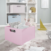 Boîte de rangement pour les chambres pour enfants, espace de stockage pour les jouets, décoration, rose