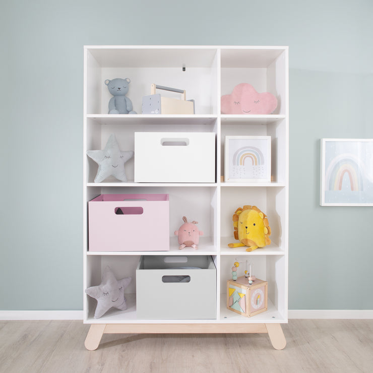 Boîte de rangement pour la chambre d'enfant, espace de rangement pour les jouets, la décoration, rose