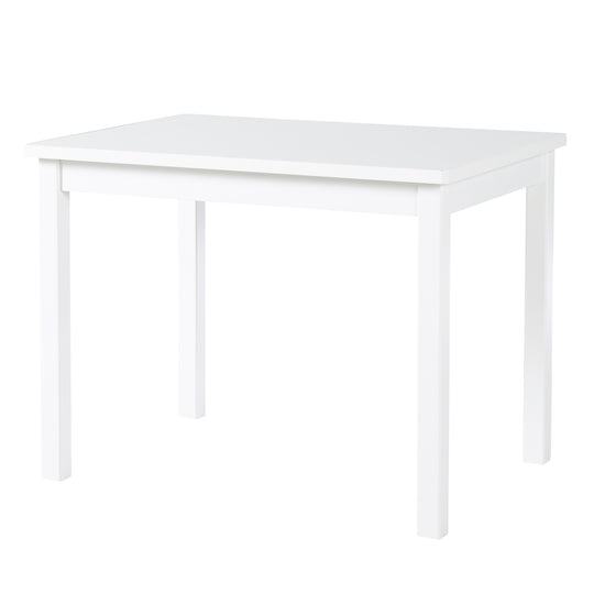 Children's Table, White Table for Playing, Crafting & Drawing in the Children's Room, HxWxD: 51 x 66 x 50 cm