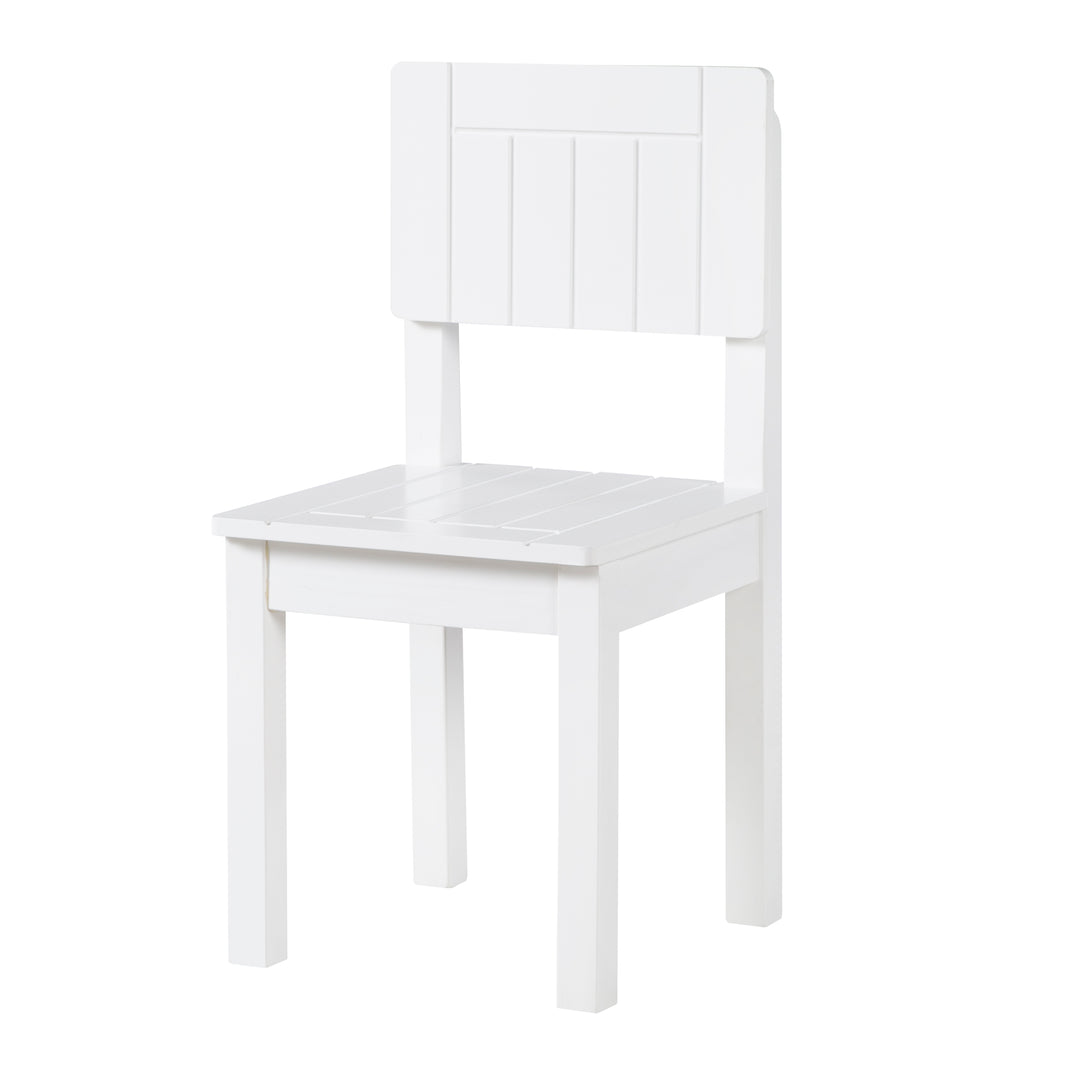 Sedia per bambini, sedia con schienale per bambini, bianco laccato, HxBxT: 59 x 29 x 29 cm, altezza seduta 31 cm – Foto del prodotto (1/7)