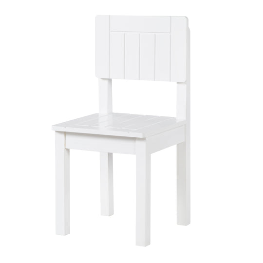 Kinderstuhl, Stuhl mit Lehne für Kinder, weiß lackiert, HxBxT: 59 x 29 x 29 cm, Sitzhöhe 31 cm – Produktbild (1/7)
