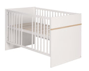 Children's furniture set 'Pia', 2 pieces, baby/cot 70 x 140 cm, wrap dresser with wrap base, white