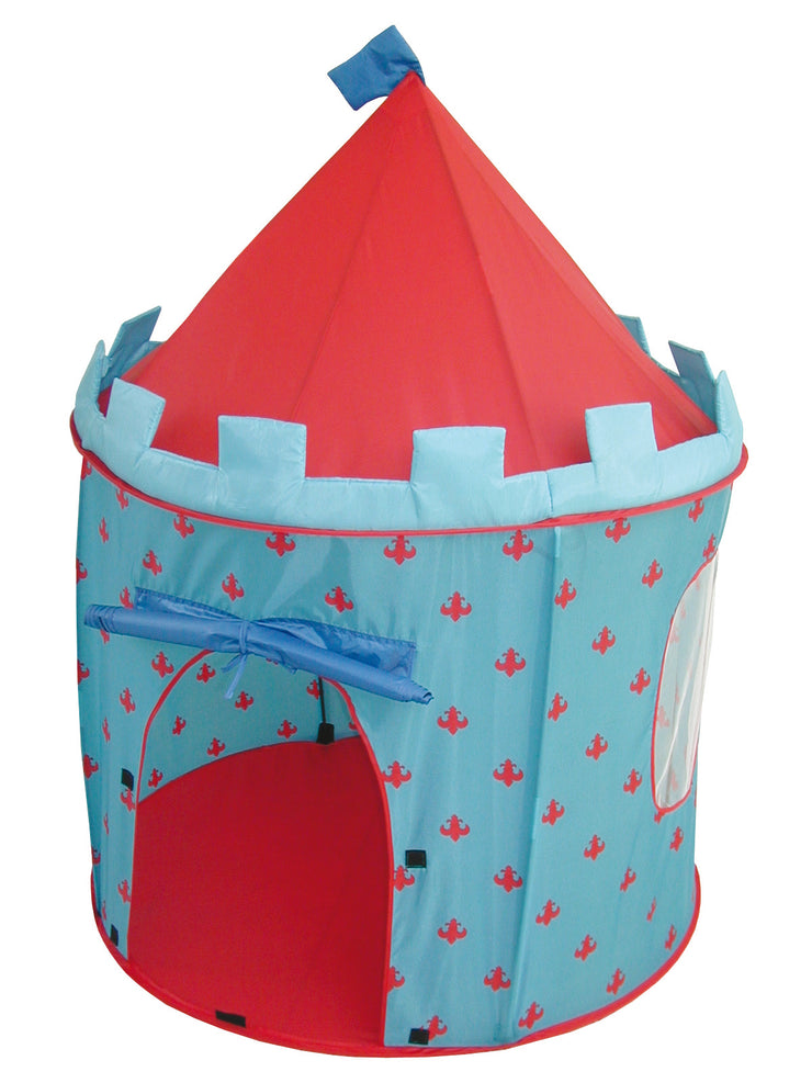 Tente de jeu Château fort, pour enfant, maison de jeu en tissu, incl