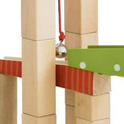 Marble run, wooden ball track large, 100 pieces, marble track, motor skills toys can be set up variably