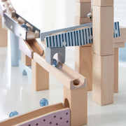 Marble run, 100 pieces, wooden track, motor skills toys can be set up variably
