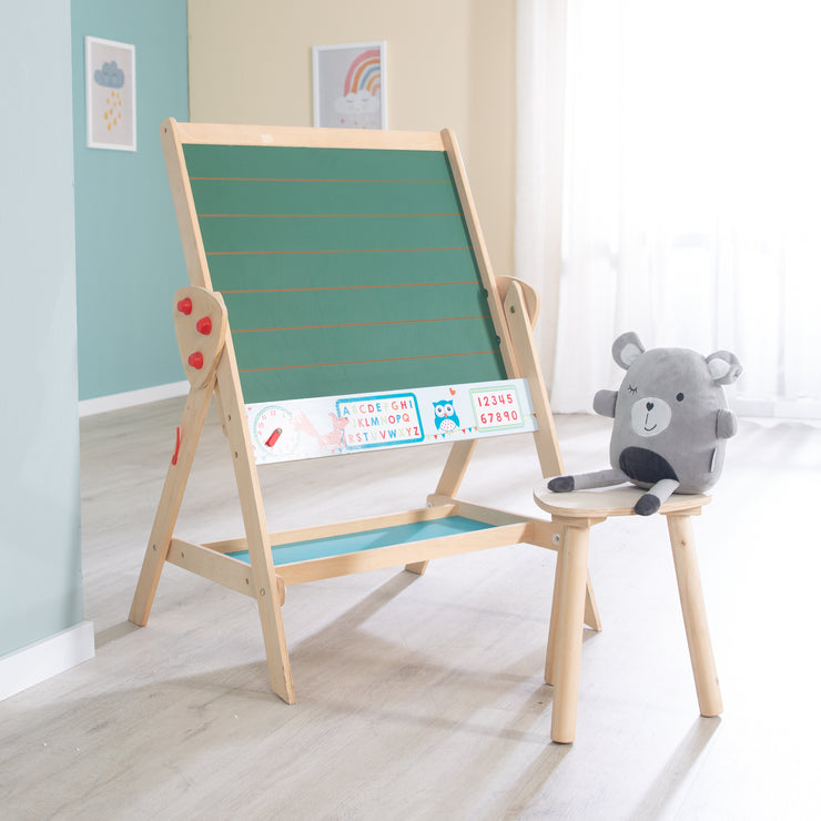 Set tableau et siège pour enfant, tableau transformable en kit