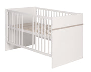 Children's furniture set 'Moritz', 3-part, with cot 70 x 140 cm, changing table & cupboard, white