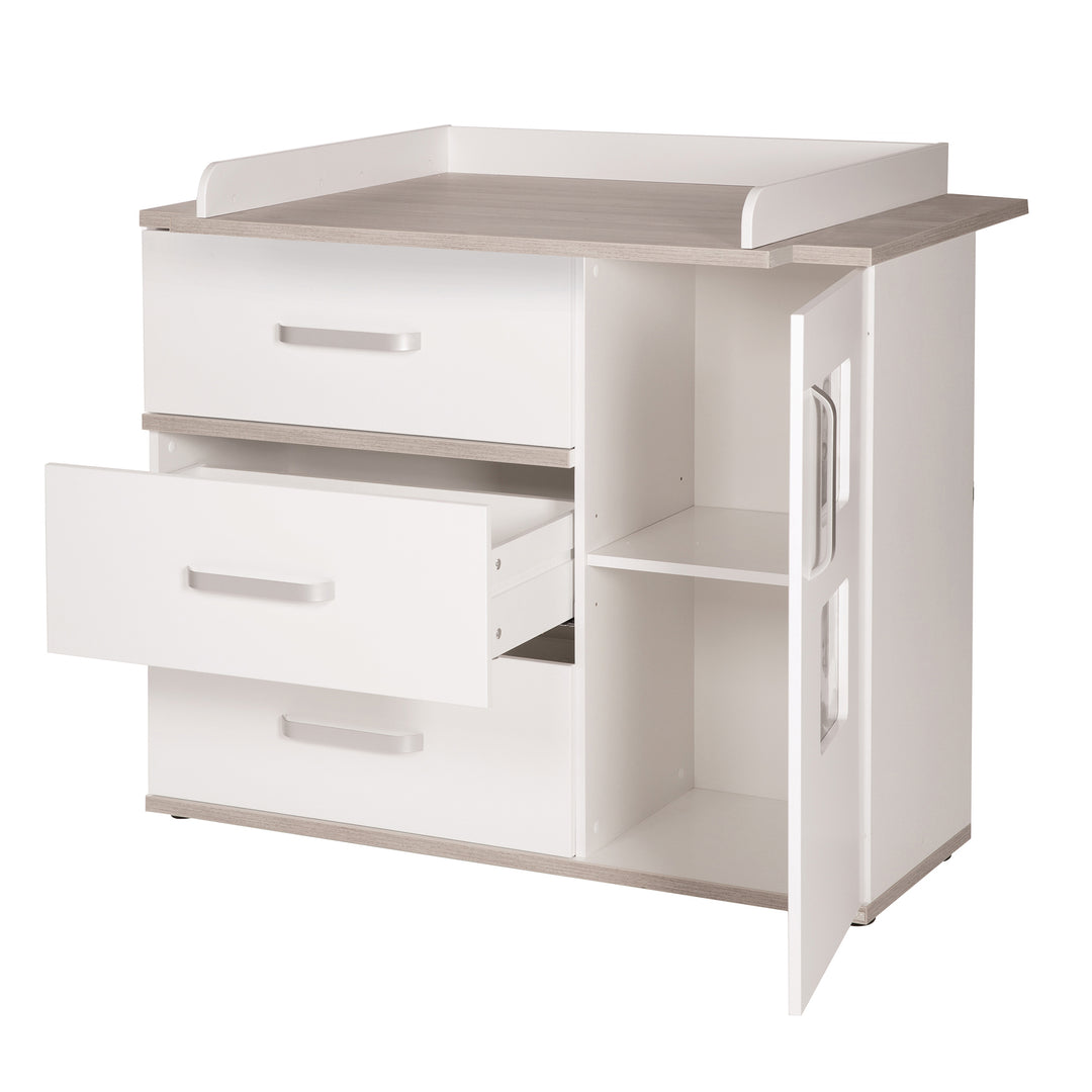 Cassettiera fasciatoio 'Moritz' con wrapbase, cambio con 2 cornici, altezza di avvolgimento: 94 cm