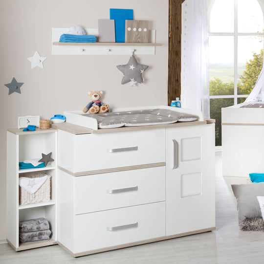 Cassettiera fasciatoio 'Moritz' con wrapbase, cambio con 2 cornici, altezza di avvolgimento: 94 cm