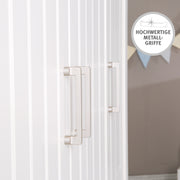 Children's room set 'Wilma' 3-part, including combination children's bed 70x140 cm, changing table & wardrobe 3-door